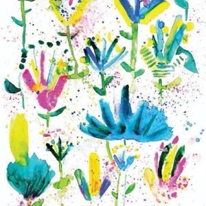 快乾吸水藝術小方巾 - 荷花池