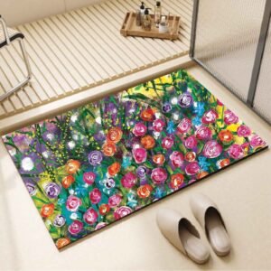 硅藻泥吸水速乾防滑軟地墊